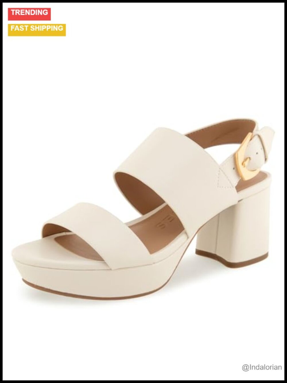 Aerosoles Camilia Platform Sandal Faux Leather Slingback Heel